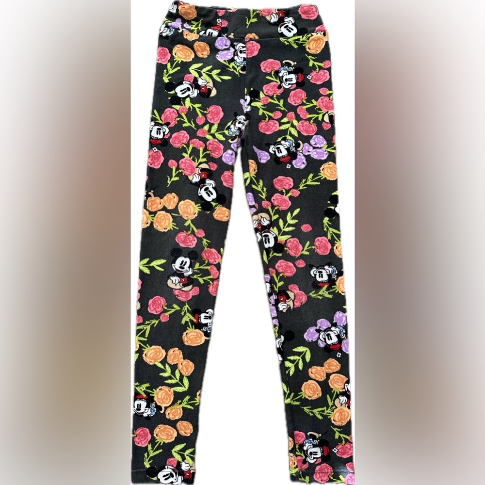 Lularoe Minnie and Mickey Floral Leggings - Picture 2 of 5